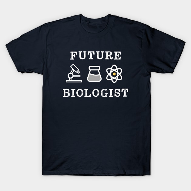 Future Biologist Retro Vintage T-Shirt by happinessinatee